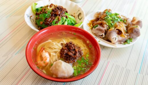 台南 観光地 赤崁樓近くにある「台南度小月担仔麺」で美味しい擔仔麵を食べよう！